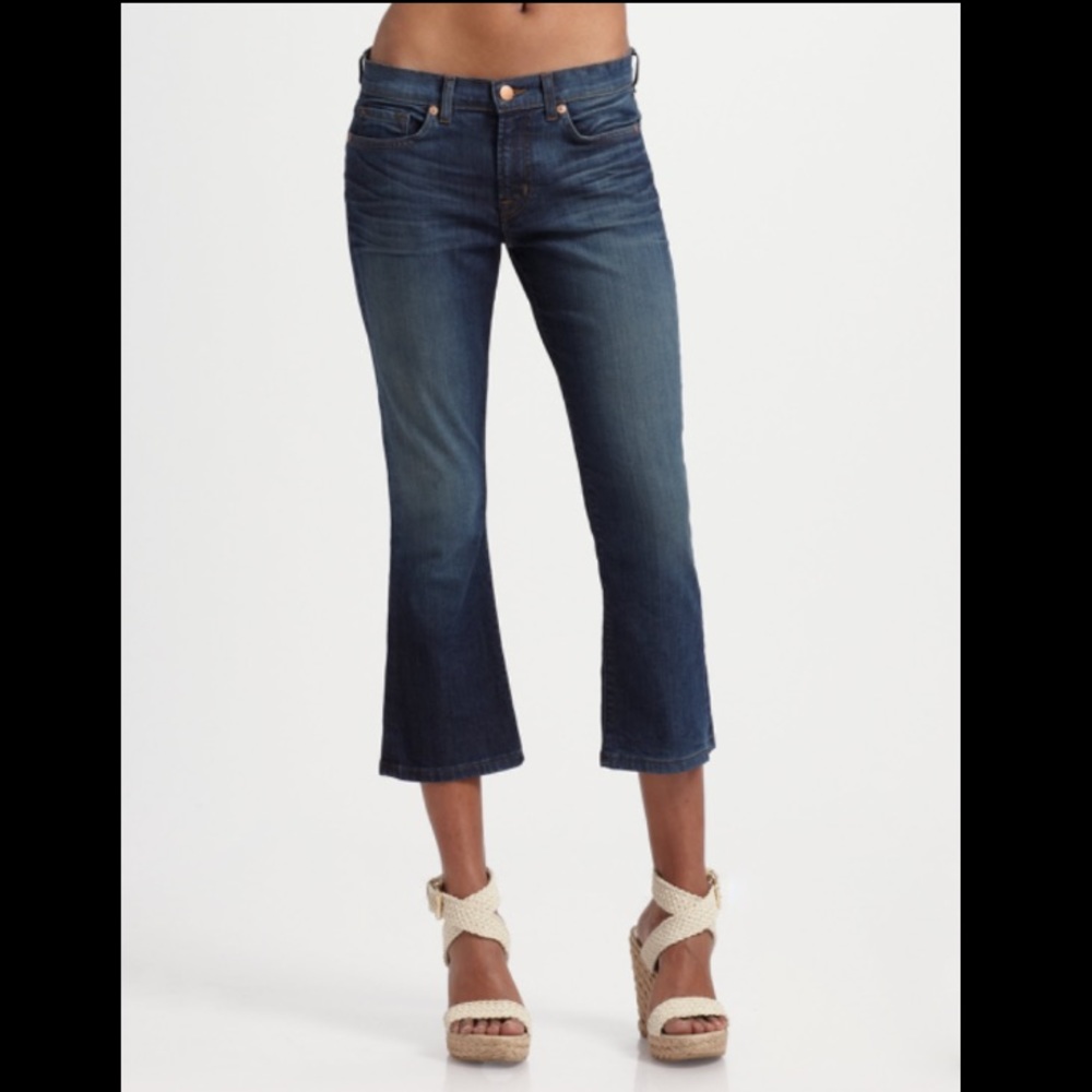 J Brand cropped flare jean